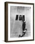 Scottish Fans Scaling Wall to Avoid High Ticket Prices For Soccer Game Between Scotland and England-Cornell Capa-Framed Photographic Print