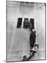 Scottish Fans Scaling Wall to Avoid High Ticket Prices For Soccer Game Between Scotland and England-Cornell Capa-Mounted Photographic Print