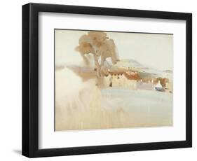 Scottish Farm by an Estuary-Arthur Melville-Framed Giclee Print