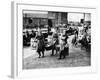 Scottish Fisherwomen at Yarmouth Gathering and Cleaning Herring-null-Framed Photographic Print