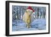 Scottish Highland Cow in Snowy Scene-null-Framed Photographic Print