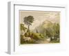 Scottish Highland Moor Scene with a Stag Set Against Majestic Hills-F. Lydon-Framed Photographic Print