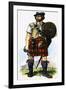 Scottish Highlander of the 1745 Jacobite Uprising-Dan Escott-Framed Giclee Print