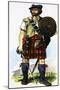 Scottish Highlander of the 1745 Jacobite Uprising-Dan Escott-Mounted Giclee Print