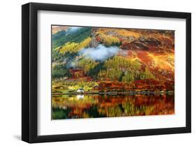 Scottish Highlands Fall Colors-null-Framed Art Print