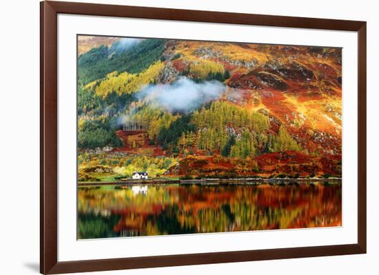 Scottish Highlands Fall Colors-null-Framed Art Print