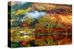 Scottish Highlands Fall Colors-null-Stretched Canvas