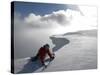 Scottish Highlands, Glencoe, Ice Climbing on the Cliffs of Aonach Mor, Scotland-Paul Harris-Stretched Canvas