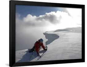 Scottish Highlands, Glencoe, Ice Climbing on the Cliffs of Aonach Mor, Scotland-Paul Harris-Framed Premium Photographic Print