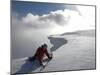 Scottish Highlands, Glencoe, Ice Climbing on the Cliffs of Aonach Mor, Scotland-Paul Harris-Mounted Photographic Print