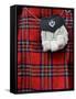 Scottish Kilt and Purse on Display for Sale, Edinburgh, Scotland, United Kingdom, Europe-Richard Maschmeyer-Framed Stretched Canvas