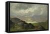 Scottish Landscape-Gustave Doré-Framed Stretched Canvas