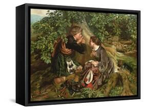 Scottish Lovers,1863-Daniel Maclise-Framed Stretched Canvas