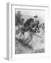 Scottish Missionary and Explorer David Livingstone Being Attacked by a Lion, Africa, 19th Century-null-Framed Giclee Print