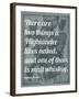 Scottish Proverb on What a Highlander Likes Naked - 1855, Scotland Map-null-Framed Giclee Print