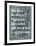 Scottish Proverb on What a Highlander Likes Naked - 1855, Scotland Map-null-Framed Giclee Print