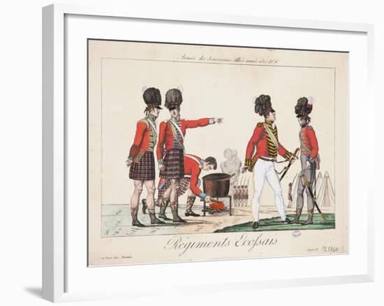 Scottish Regiments, Army of the Allied Sovereigns, 1815-Adrien Pierre Francois Godefroy-Framed Giclee Print