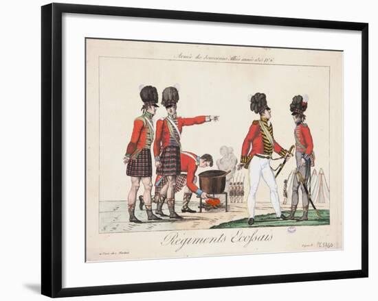 Scottish Regiments, Army of the Allied Sovereigns, 1815-Adrien Pierre Francois Godefroy-Framed Giclee Print