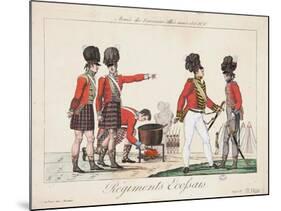 Scottish Regiments, Army of the Allied Sovereigns, 1815-Adrien Pierre Francois Godefroy-Mounted Giclee Print