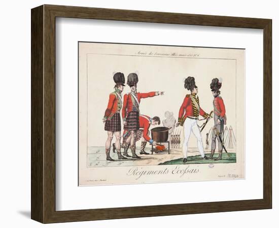 Scottish Regiments, Army of the Allied Sovereigns, 1815-Adrien Pierre Francois Godefroy-Framed Giclee Print