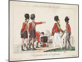 Scottish Regiments, Army of the Allied Sovereigns, 1815-Adrien Pierre Francois Godefroy-Mounted Giclee Print
