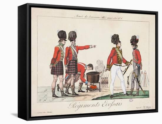 Scottish Regiments, Army of the Allied Sovereigns, 1815-Adrien Pierre Francois Godefroy-Framed Stretched Canvas
