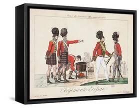 Scottish Regiments, Army of the Allied Sovereigns, 1815-Adrien Pierre Francois Godefroy-Framed Stretched Canvas