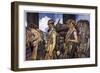 Scottish Soldiers Return from Combat-Francois Flameng-Framed Art Print