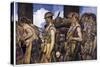 Scottish Soldiers Return from Combat-Francois Flameng-Stretched Canvas