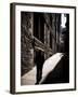 Scottish Street with Male Figure-Craig Roberts-Framed Photographic Print