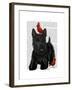 Scottish Terrier and Birds-Fab Funky-Framed Art Print