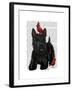 Scottish Terrier and Birds-Fab Funky-Framed Art Print