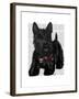 Scottish Terrier and Bow-Fab Funky-Framed Art Print