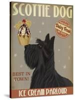 Scottish Terrier Ice Cream-Fab Funky-Stretched Canvas