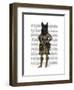 Scottish Terrier in Kilt-Fab Funky-Framed Art Print