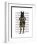 Scottish Terrier in Kilt-Fab Funky-Framed Art Print