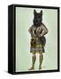 Scottish Terrier in Kilt-Fab Funky-Framed Stretched Canvas