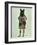 Scottish Terrier in Kilt-Fab Funky-Framed Art Print