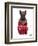 Scottish Terrier in Pin Plaid Shirt-Olga Angellos-Framed Art Print