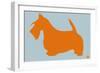 Scottish Terrier Orange-NaxArt-Framed Art Print