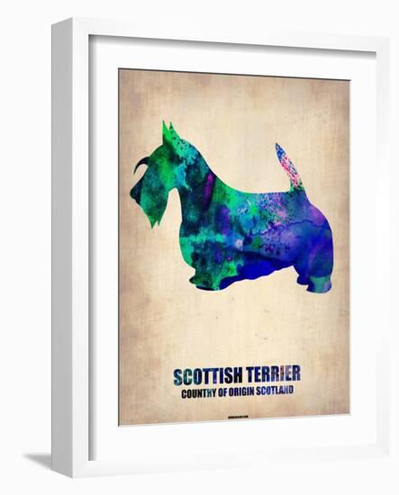 Scottish Terrier Poster-NaxArt-Framed Art Print