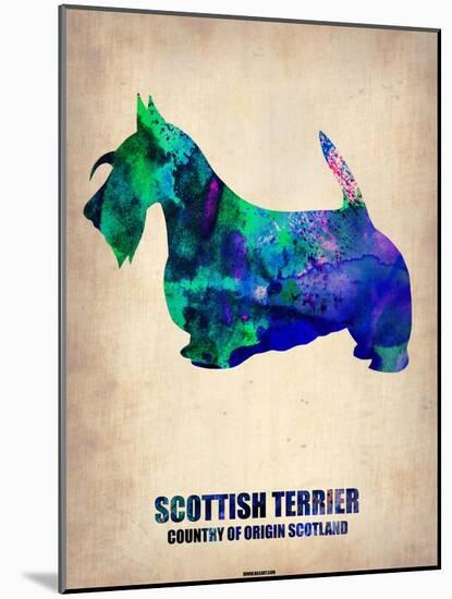 Scottish Terrier Poster-NaxArt-Mounted Art Print