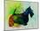 Scottish Terrier Watercolor-NaxArt-Mounted Art Print