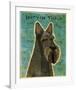 Scottish Terrier-John W^ Golden-Framed Art Print