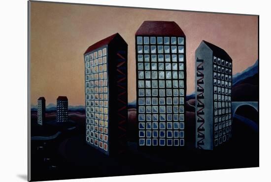 Scottish Towers, 1984-Lucy Raverat-Mounted Giclee Print