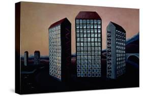 Scottish Towers, 1984-Lucy Raverat-Stretched Canvas