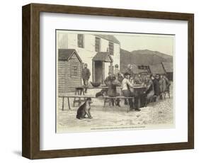 Scottish Volunteers at Home, after Dinner at a Sheep-Farm Near the Spital of Glenshee-J.M.L. Ralston-Framed Giclee Print
