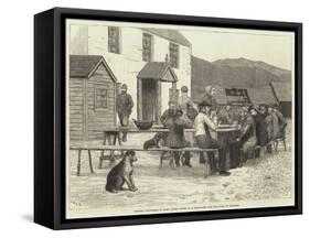 Scottish Volunteers at Home, after Dinner at a Sheep-Farm Near the Spital of Glenshee-J.M.L. Ralston-Framed Stretched Canvas