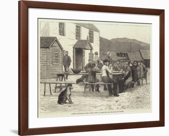 Scottish Volunteers at Home, after Dinner at a Sheep-Farm Near the Spital of Glenshee-J.M.L. Ralston-Framed Giclee Print