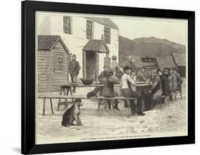 Scottish Volunteers at Home, after Dinner at a Sheep-Farm Near the Spital of Glenshee-J.M.L. Ralston-Framed Giclee Print